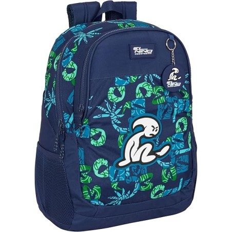 EL NIÑO GLASSY - Mochila Escolar grande 32x16x44cm adaptable a carro, espaldar acolchado producto oficial