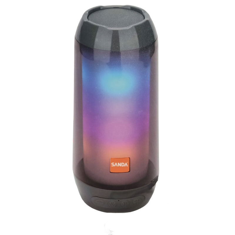 Altavoz inalámbrico portátil SANDA SD-6541 MP3, tarjeta micro SD, radio FM, USB, recargable potencia 5w tmaño 20x8x8 cm