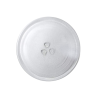 Plato cristal para microondas 24,5 centímetros Plato Microondas Universal con 3 fijadores