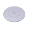Plato cristal para microondas 27 centímetros Plato Microondas Universal con 3 fijadores