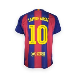 Lamine Yamal 10 camiseta primera equipación 25-26 Fútbol Club Barcelona réplica producto oficial infantil