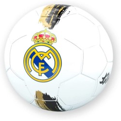 Balón Real Madrid pequeño talla 1 producto oficial blanco negro dorado
