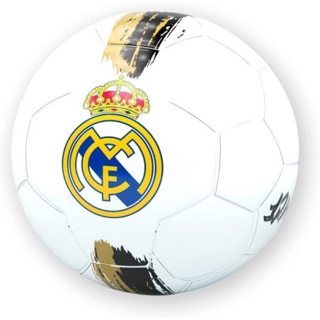 Balón Real Madrid pequeño talla 1 producto oficial blanco negro dorado