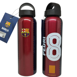 Botellín de agua Fútbo Club Barcelona Pedri 8 600ml aluminio producto oficial
