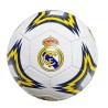 Balón Real Madrid blanco estrellado grande producto oficial talla 5 tamaño similar al reglamentario de fútbol 11