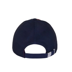 Gorra PSG Paris Saint-Germain adulto azul lineas rojas escudo plástificado a color ajustable producto oficial