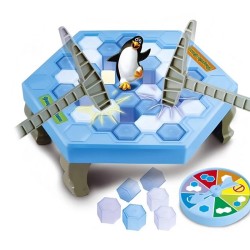Juego de mesa Ojo al Pingüíno, rompe los bloques pero con cuidado que no caiga de 2 a 4 jugadores edad +4 años