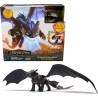 Dreamworks Dragons - Figura Dragón Desdentao Electrónico con Ataque de Plasma de Cómo Entrenar a tu Dragón, Alas de 63 cm, Luces