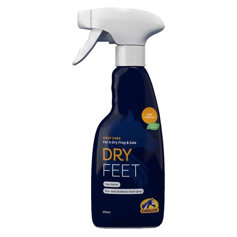 Cavalor Dry Feet Effective Natural 250 ml para suela de casco y chorro evita la humedad y la suciedad contra la putrefacción
