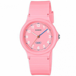 Reloj Casio analógico color rosa LQ-24B-4BDF Reloj de Pulsera para Niña Color Rosa fabricada con resina de base biológica