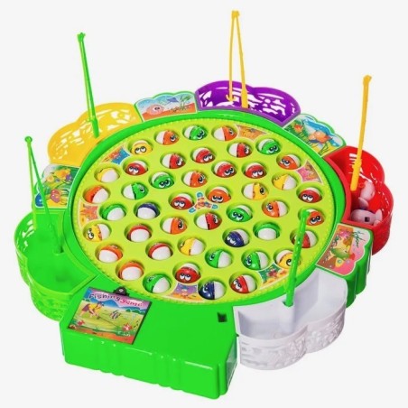 Juego de mesa electrónico de pesca Pescapica edad +3 años, hasta 5 jugadores 32x32cm