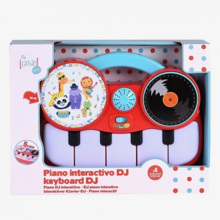 Piano electrónico Interactivo de DJ edad +6 meses con luces y sonidos de instrumentos.
