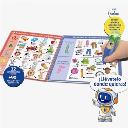 CONECTOR APRENDO A LEER en formato libro con boli con luz y sonido de Educa edad 4-6 años