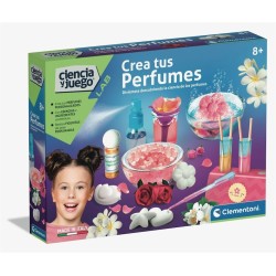 Juego crea tus perfumes  ¡Un laboratorio científico para realizar increíbles creaciones de perfumes! edad +8 Clementoni