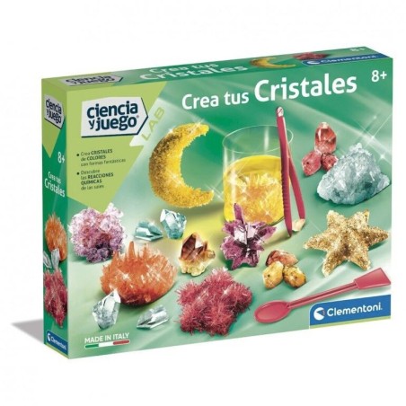 Juego Crea tus cristales ¡Un fascinante laboratorio con todo lo necesario! edad +8 años