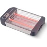Grunkel - Tostadora de pan plana para 4 rebanadas de 600w con 6 niveles de temporizador y señal acústica de finalización. Incluy
