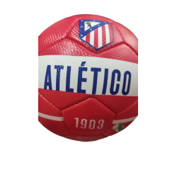 Balón Atlético de Madrid grande talla 5 franjas horizontal blanca produto oficial