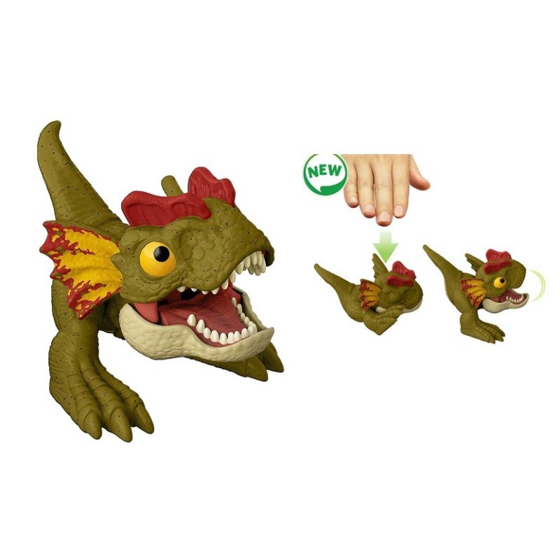 Dinosaurio mordedor Jurassic World Dilophosaurus edad +4 años HJB54 Mattel