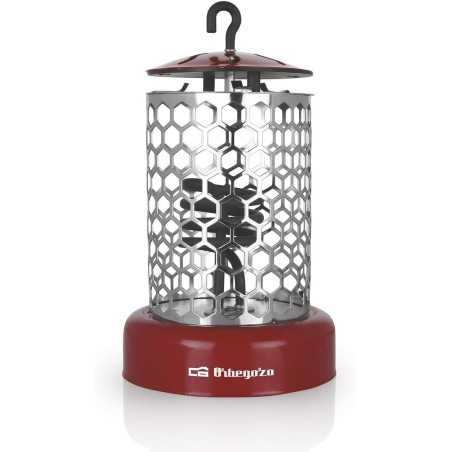 Brasero eléctrico Lorito Orbegozo LO7000 400w para mesa camilla, 2 niveles de potencia rejilla seguridad y gancho