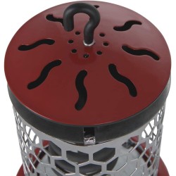 Brasero eléctrico Lorito Orbegozo LO7000 400w para mesa camilla, 2 niveles de potencia rejilla seguridad y gancho