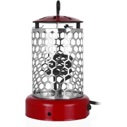 Brasero eléctrico Lorito Orbegozo LO7000 400w para mesa camilla, 2 niveles de potencia rejilla seguridad y gancho