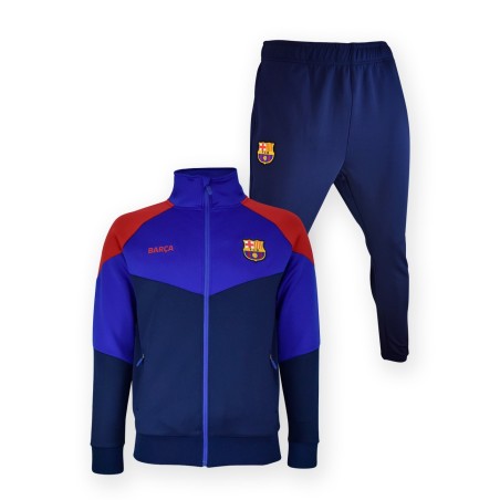 Chándal Fútbol Club Barcelona Triángle dos piezas chaqueta y pantalón infantil junior producto oficial poliester