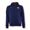 Sudadera con capcha y cremellera Fútbol Club Barcelona Essential blue tallas para adulto producto oficial 65% Algodón - 35% Pol