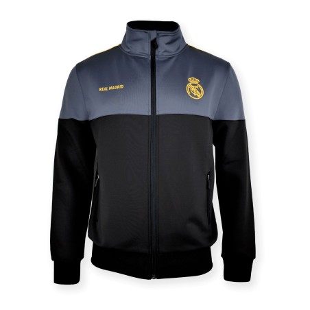 Chaqueta Real Madrid Plus Gold con cremallera adulto producto oficial 100% Poliéster