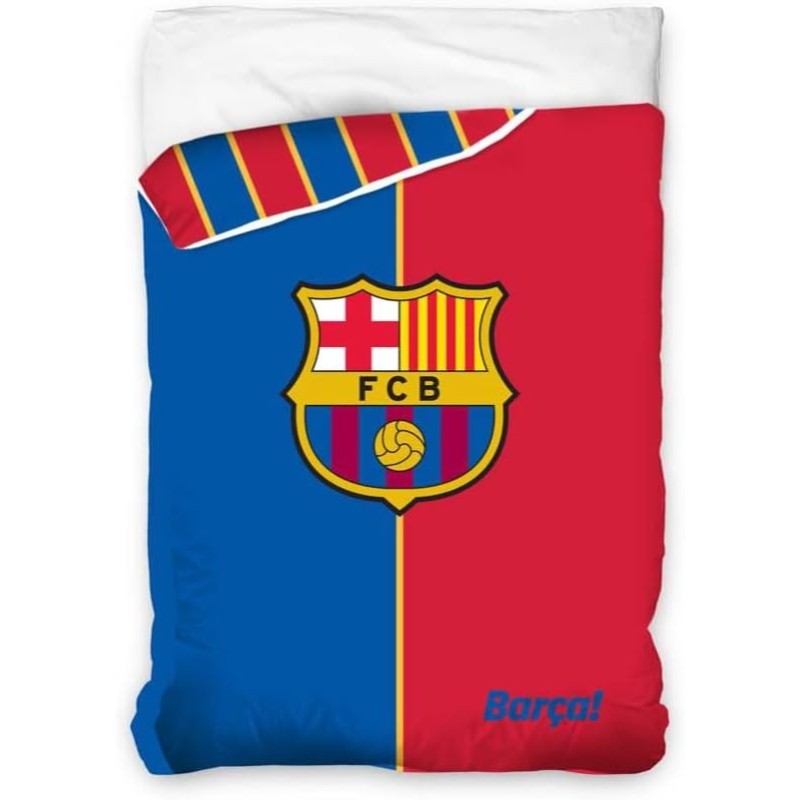 Edredón nórdico Fútbol Club Barcelona Escudo Centrado para cama de 90 tamaño 180x260cm producto oficial