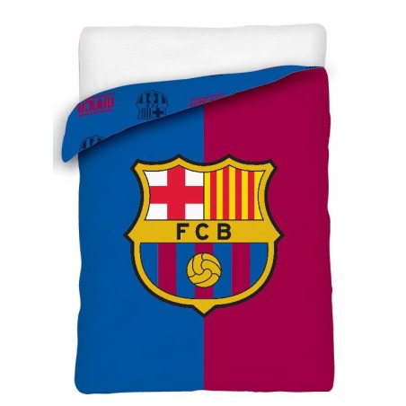 Edredón nórdico Fútbol Club Barcelona Escudo Centrado para cama de 90 tamaño 180x260cm producto oficial