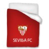 Sevilla Fútbo Club Copriletto, colcha, confortino para cama de 105cm tamaño 200x260 Exterior poliéster. Interior algodón