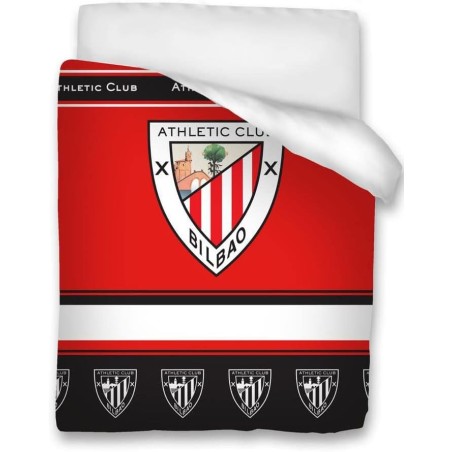 Athletic Club de Bilbao Copriletto, colcha, confortino para cama de 90cm tamaño 180x260 Ext 100% poliéster. Int 100% algodón
