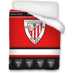Athletic Club de Bilbao Copriletto, colcha, confortino para cama de 105cm tamaño 200x260 Ext 100% poliéster. Int 100%
