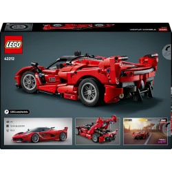 LEGO 42212 Technic Ferrari FXX K - Coche de Carreras Motor V12, Diferencial y Pistones Móviles edad +10 años