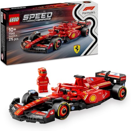 LEGO 77242 Speed Champions Ferrari SF-24 F1 con una Minifigura de Piloto edad +10 años