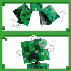 LEGO 21276 Minecraft El Creeper - Figura Articulada edad de 10+ Años - Decoración Gaming Room