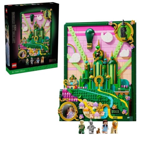 LEGO 75685 Arte Mural: Emerald City contiene 1518 edad recomendada 18+ Wicked