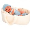 Muñeco bebé Gadi con capazo azul 33cm Elegance Muñecas Arias edad +3 años