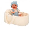 Muñeco bebé Gadi con capazo azul 33cm Elegance Muñecas Arias edad +3 años