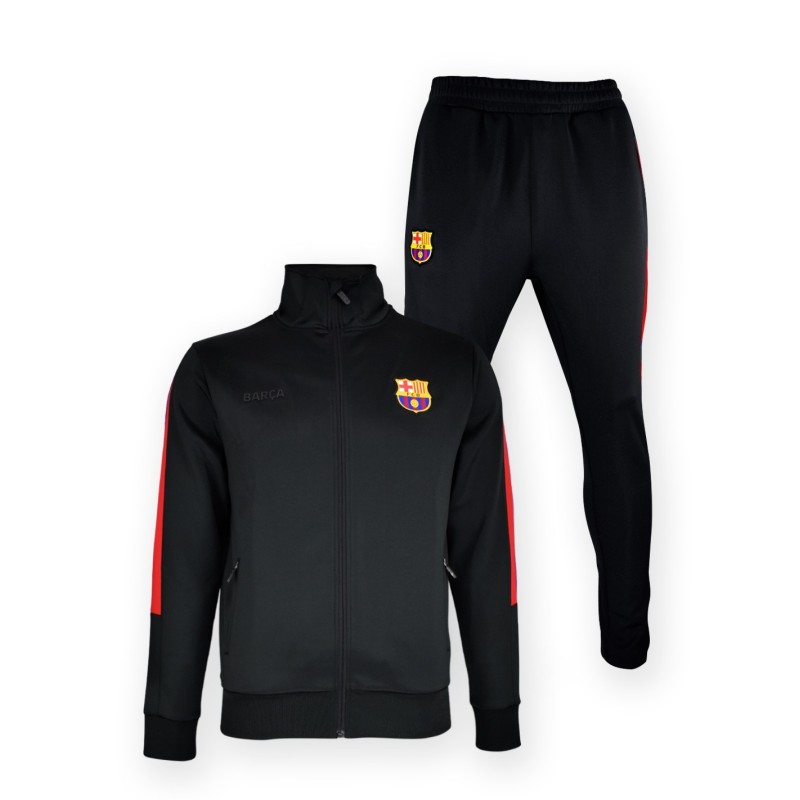 Chándal Fútbol Club Barcelona dos piezas chaqueta y pantalón Culer Stripes tallas adulto producto oficial poliester