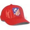 Gorra Atlético de Madrid roja ajustable talla adulto escudo bordado producto oficial