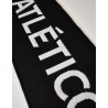 Bufanda Club Atlético de Madrid fondo negro escudos blancos laterales tamaño 150x20cm producto oficial.