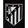 Bufanda Club Atlético de Madrid fondo negro escudos blancos laterales tamaño 150x20cm producto oficial.