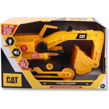 CAT - Power Haulers - Excavadora de 30 cm emite luces y sonidos edad +3 años
