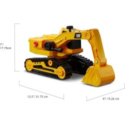 CAT - Power Haulers - Excavadora de 30 cm emite luces y sonidos edad +3 años