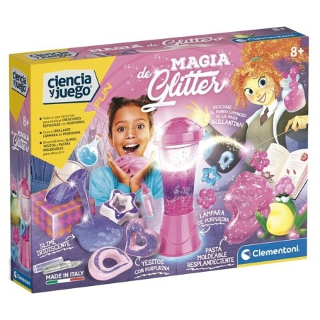 Juego científico Magia Glitter Experimentos Coloridos edad +8 años de Clementoni