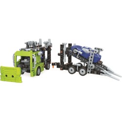 Mechanics - Trailer Portacoches laboratorio de mecánica edad +8 años set para construir un camión transportador de coches