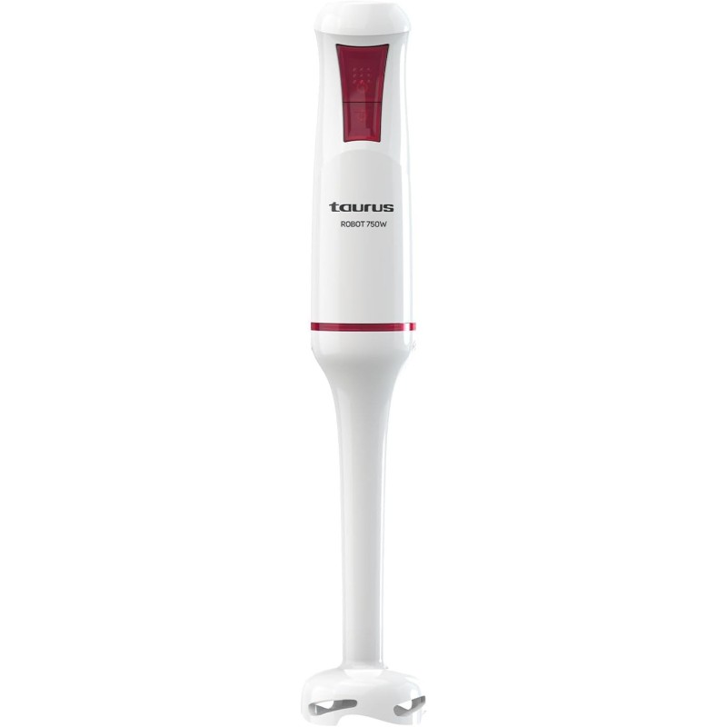 Taurus Batidora mano Robot 750W 2 Velocidades con Turbo Cuchillas Inox Campana anti salpicaduras Libre BPA Apto lavavajillas