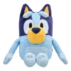Bluey parlante de 33 cm, Peluche multilingüe parlante con 9 Frases y la canción de la Serie, Habla en 3 Idiomas Diferentes