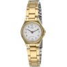 CASIO LTP-1130N-7B Reloj de Pulsera Analógico para Mujer esfera Color blanca correa acero color dorado